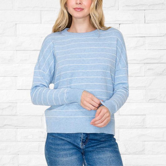 Blue Stripe Sweater