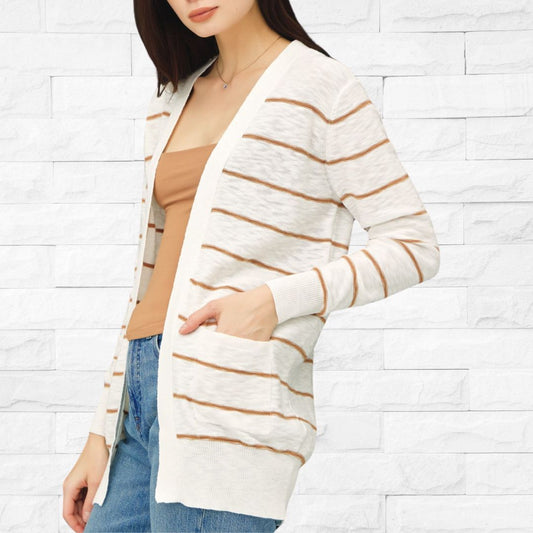 Caramel Stripe Cardigan