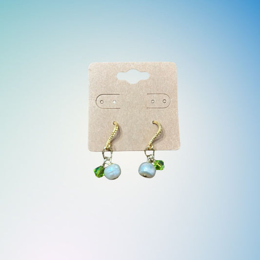 Green Swarovski Earrings