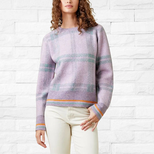 Lavender Checker Pullover