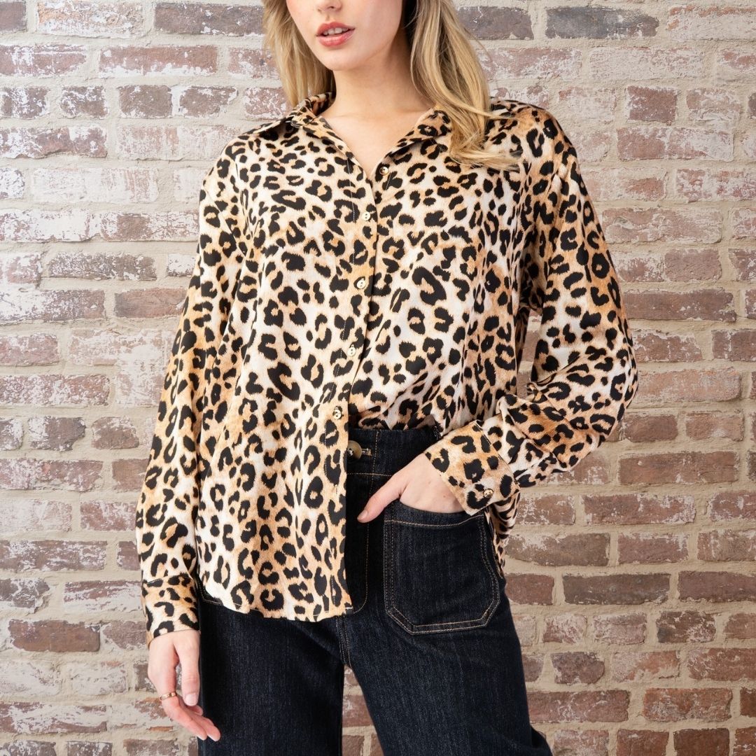 Leopard Print Blouse