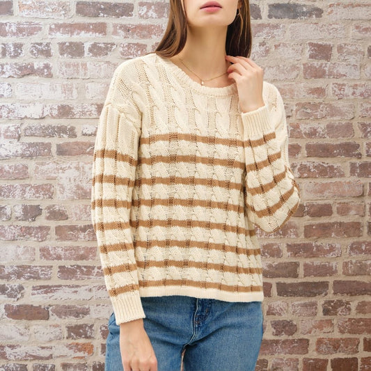 Mocha Cable Sweater