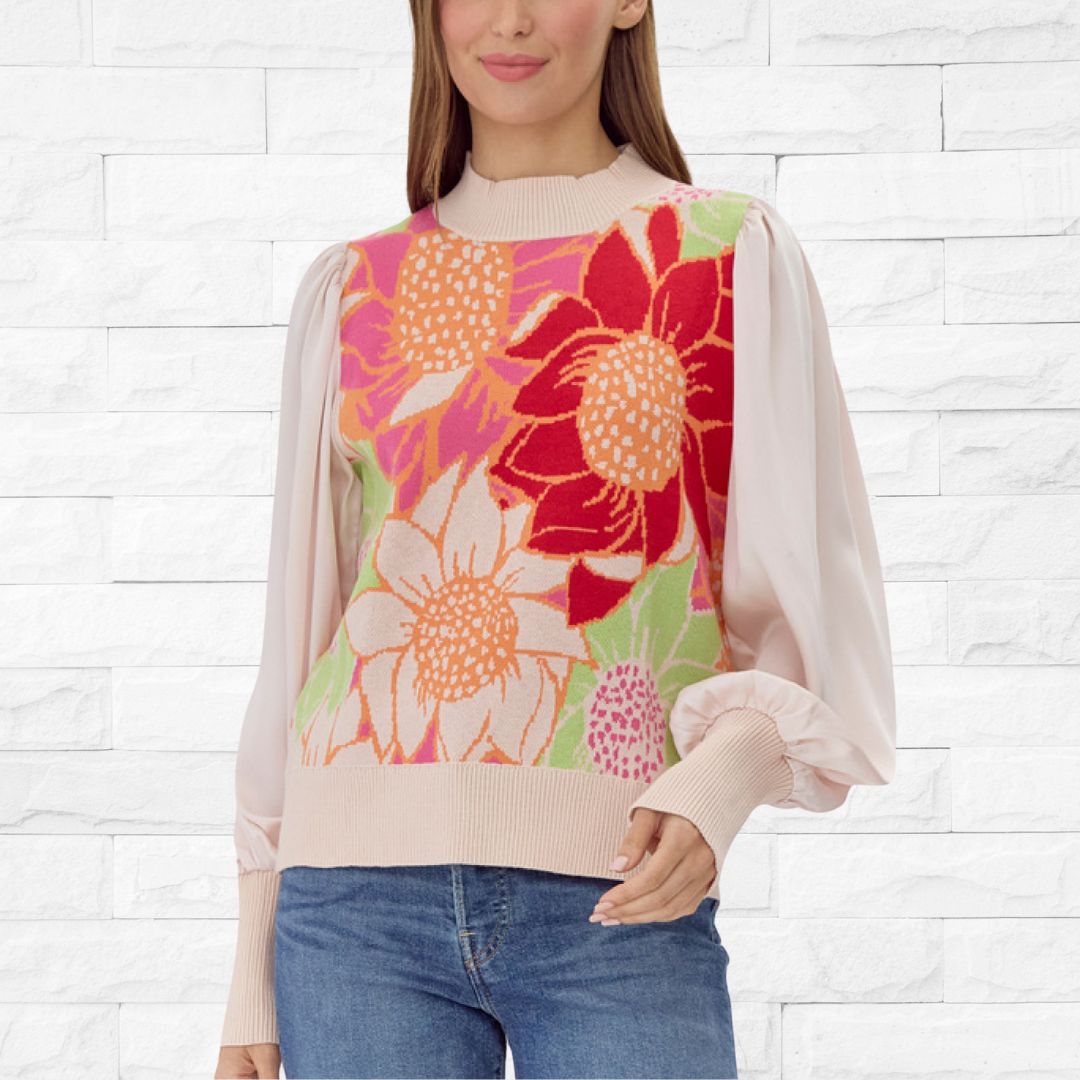 Pearl Flower Sweater