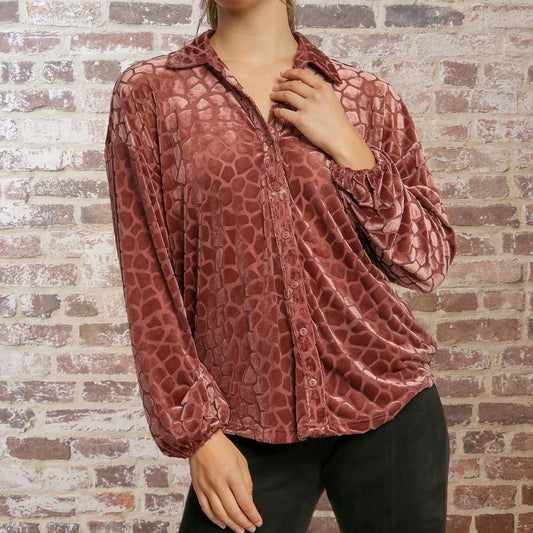 Rosewood Burnout Top