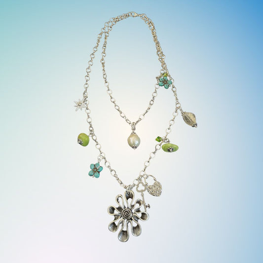 Flower Power Layered Necklace