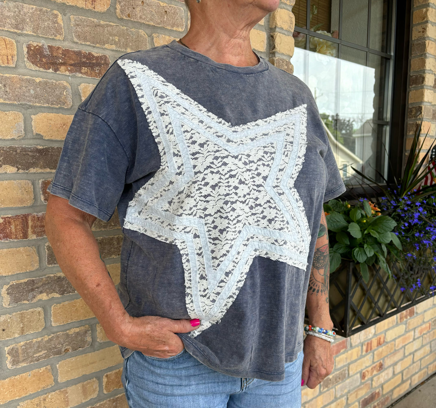 Star Patch Top